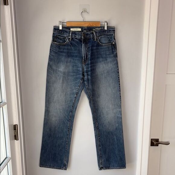 Gap 1969 Jeans Men's 32x32.5 (Actual) Blue Straight Fit 100% Cotton Denim Pants - Picture 1 of 10